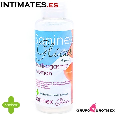 Glicex Multiorgasmic Woman · Extra lubricante 4 en 1 · Saninex