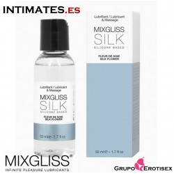 Silk Flower · Lubricante a Base de Silicona 50 ml · Mixgliss