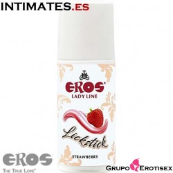 Lickstick Fresa 60ml · Lubricante estimulante · Eros Lady Line 