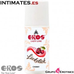 Lickstick Cereza · Lubricante estimulante 60ml · Eros Lady Line 