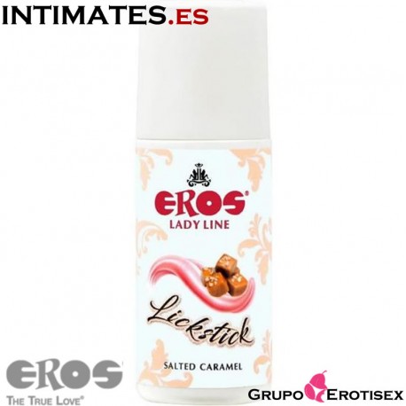 Lickstick Caramelo · Lubricante estimulante 60ml · Eros Lady Line 