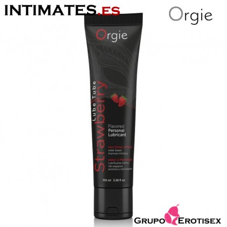 Lube Tube Strawberry · Lubricante besable · Orgie