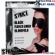 Black Fleece Lined Blinfold · Antifaz de cuero · Strict