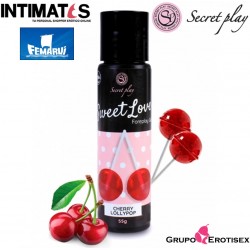 Sweet Love - Cherry Lollipop · Lubricante comestible 55g · Secret Play