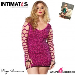 Seamless Leopard - Pink · Mini vestido estampado leopardo · Leg Avenue