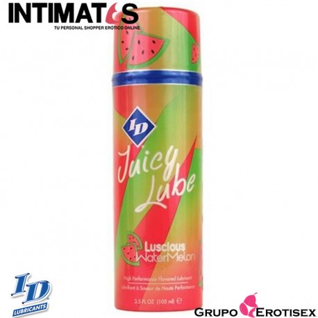 Juicy Lube 105 ml · Lubricante sabor a sandia · ID Lube