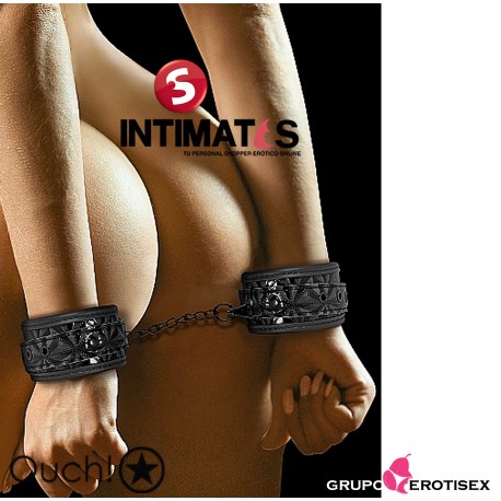 Luxury Hand Cuffs · Esposas negras · Ouch!