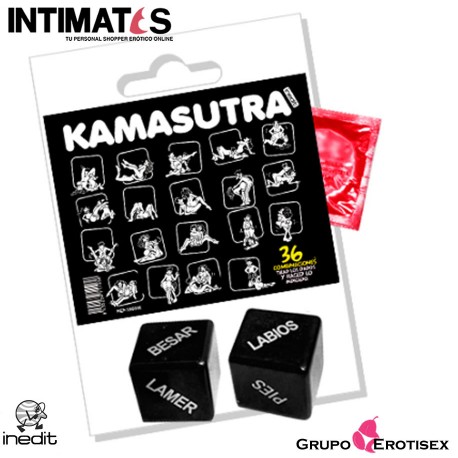 Kamasutra · Pack Condón y Dados Eróticos · Inedit