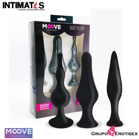 Shaped Silicone Anal Plugs · Moove