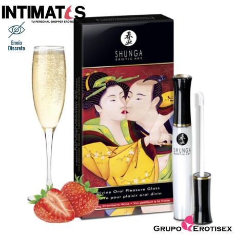 Divine Oral Pleasure Gloss · Strawberry Wine · Shunga