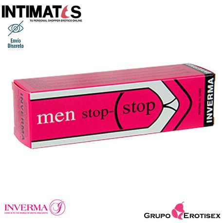 Men stop-stop · Crema retardante · Inverma