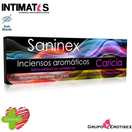 Caricia 20 Sticks · Incienso aromático · Saninex