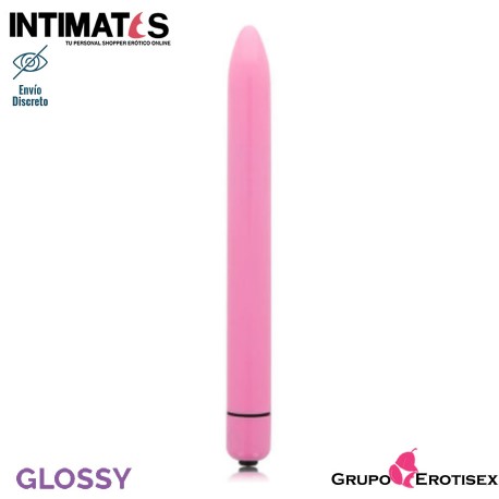 Slim · Vibrador rosa intenso · Glossy