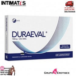 Duraeval 15cap. · Favorece las relaciones sexuales · MSR Lab