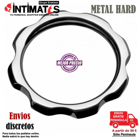 Anillo de metal para pene y testículos 45mm · Metal Hard