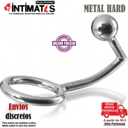Cockring con gancho anal 40mm · Metal Hard