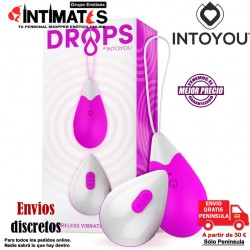 Drops · Huevo vibrador control remoto - Púrpura · Intoyou