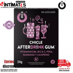 WUG AfterDrink · Ayuda a la recuperación tras la ingesta de alcohól-10 chicles · Functional Gums