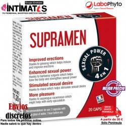 SupraMen - 20 uds. · Para un sexo más duradero e intenso · LaboPhyto