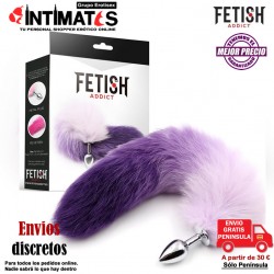 Purple Fox Tail· Plug anal con cola - S · Fetish Addict
