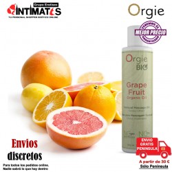 Grape Fruit · Aceite de masaje organico de pomelo · Orgie