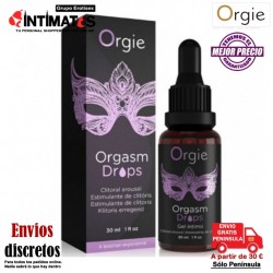Orgasm Drops · Gotas orgásmicas para clítoris 30ml · Orgie