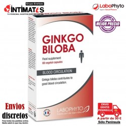 Ginkgo Biloba - 60 cáps. · Potencia la erección · LaboPhyto