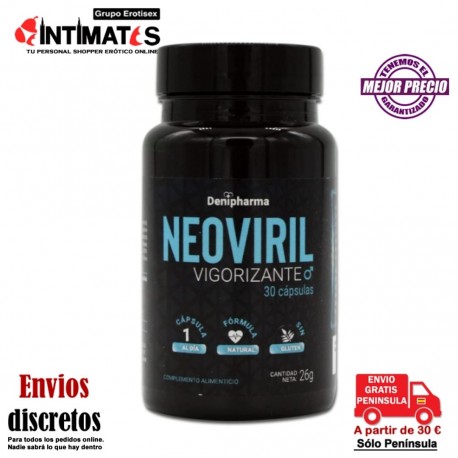 Neoviril 30 cap. · Elimina los problemas de erección · Denipharma
