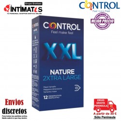 XXL Nature 2Xtra Large · 12 Preservativos · Control