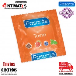 Taste · Preservativos aromatizados y coloreados 12u · Pasante