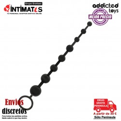 Anal Beads · Cadena anal 29cm - Negro · Addicted toys