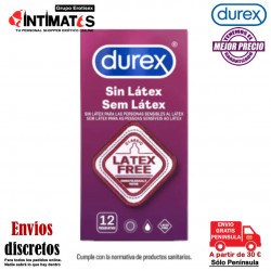 Sin látex · Preservativos para las personas sensibles al látex · Durex