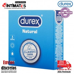 Preservativos Natural Comfort · 3 Condones · Durex