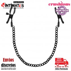 Nipple Chain Clamps · Pinzas con cadena para pezones · Crushious