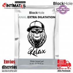 Anal Relax Extra Dilatación · Lubricante a base de agua 6ml · BlackHole
