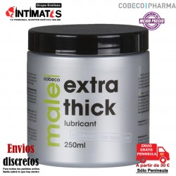 Male Extra Thick 250 ml · Lubricante íntimo con textura extra gruesa · Cobeco