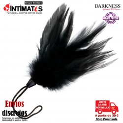 Black Feather · Plumero estimulador negro 170mm · Darkness Sensations