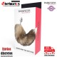Brown Furry Tail · Plug anal de metal con cola - 80mm · Darkness