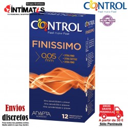 Finissimo 0,05mm · 12 Preservativos · Control