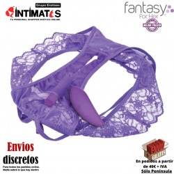Crotchless panty thrill-her · Braguitas con bala vibradora · Fantasy For Her
