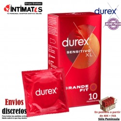 Sensitivo Extra Grande XL · 10 Preservativos · Durex