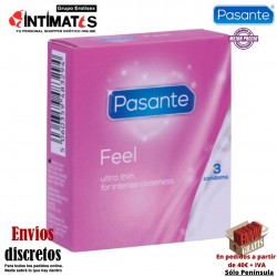 Sensitive Feel · Preservativos ultrafinos 3u · Pasante