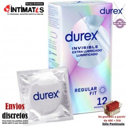 Invisible Extra Fino · Preservativos extra lubricados 12 uds. · Durex