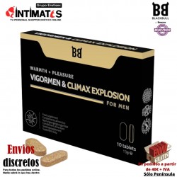 Vigormen & Climax Explosion 10c. · Elimina los problemas de erección · Blackbull by spartan