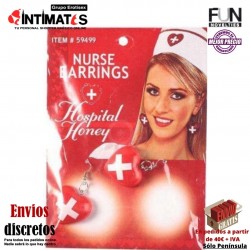 Nurse Earrings · Pendientes de enfermera · Fun Novelties