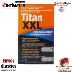 Titán XXL 20 Comprimidos · Mejora la erección y aumenta la testosterona · LaboPhyto