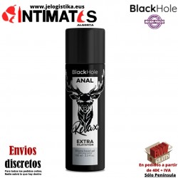 Anal Relax Extra Dilatación · Lubricante a base de silicona 100ml · BlackHole