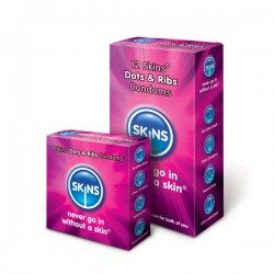 Dots & Ribs 500 Condoms · Skins