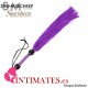 Rubber Whip Medium Purple · Látigo con tiras de goma · Sex & Mischief